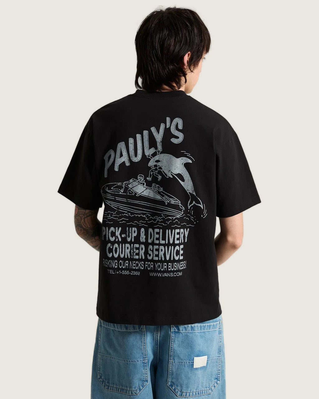 Vans Pauly's Delivery SS Tee Black Textil VN000X27BLK1 - 4