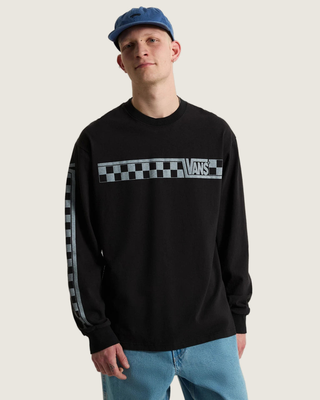 Vans Vans Racing LS Tee Black Textil VN000X2BBLK1 - 3