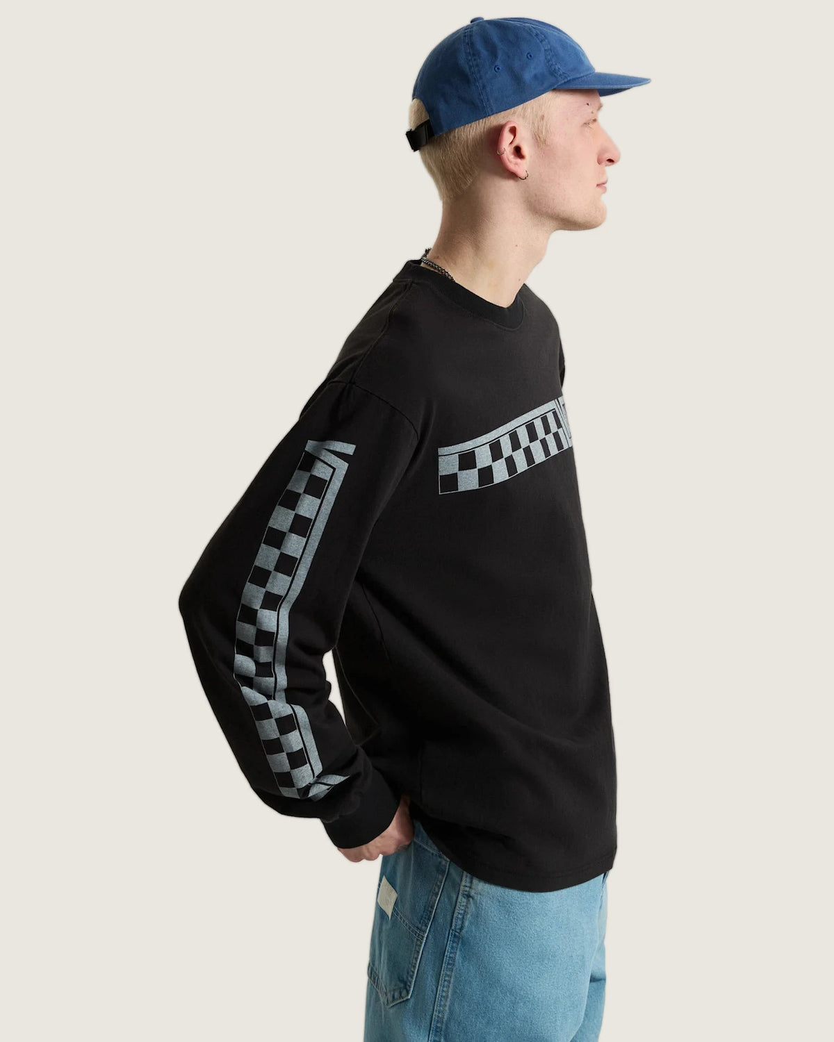 Vans Vans Racing LS Tee Black Textil VN000X2BBLK1 - 5