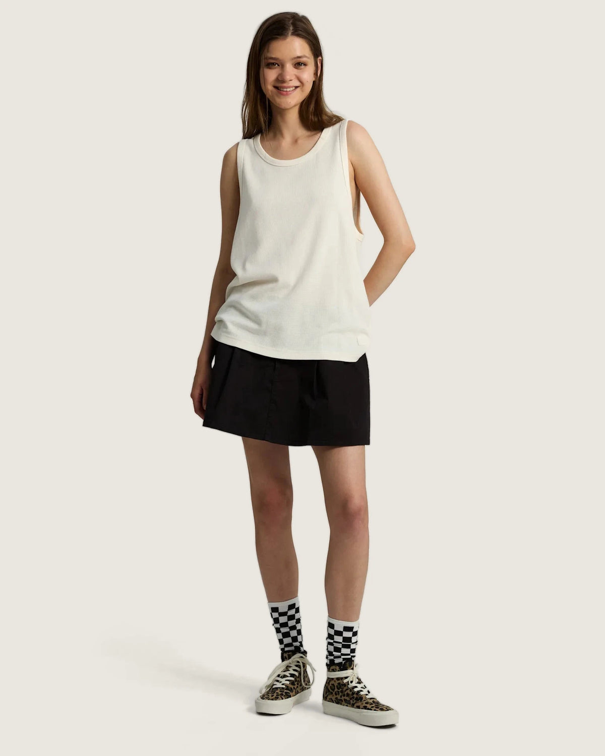Vans Ticker Crew BLACK/WHITE Kiegészítő VN000X7FY281 - 5