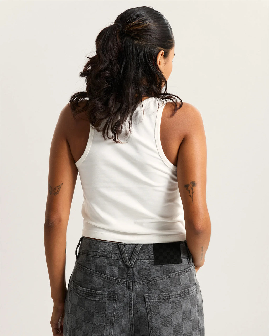 VANS OVAL LOGO TANK EGRET Trikó VN000XDPC9F1 - 4