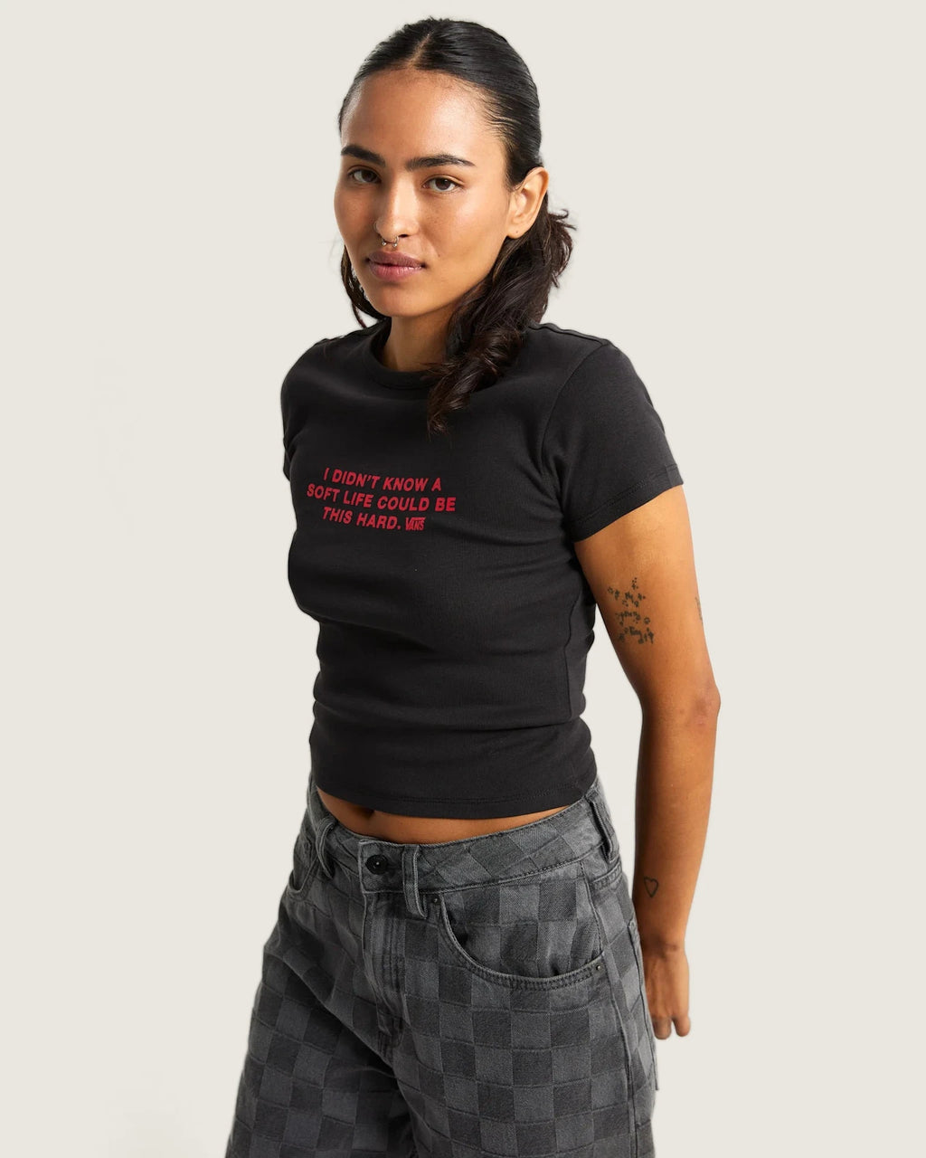 VANS SOFT LIFE BABY TEE Black Póló VN000XDUBLK1 - 3