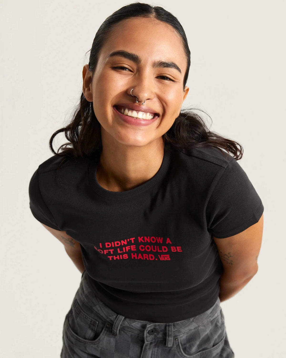 VANS SOFT LIFE BABY TEE Black Póló VN000XDUBLK1 - 6