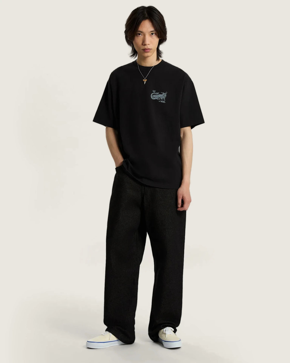Vans Caballero SS Tee Black Textil VN000XHBBLK1 - 5