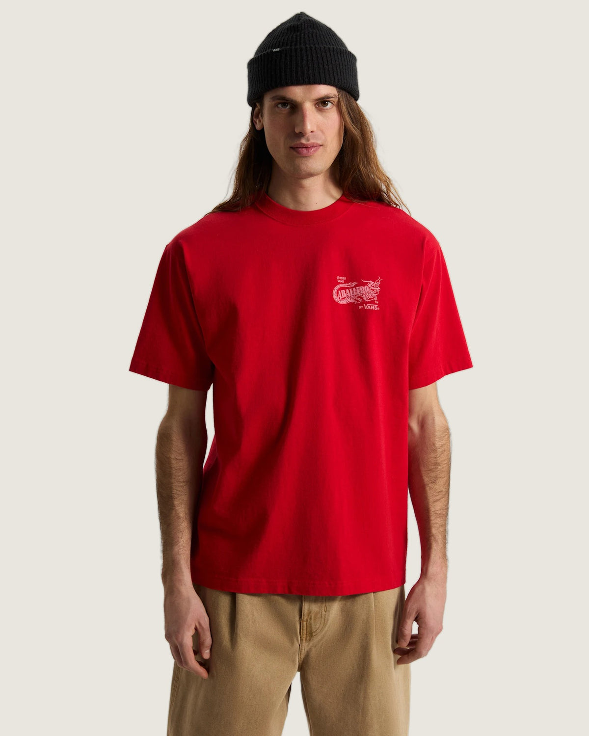 VANS Caballero SS Tee RACING RED Póló VN000XHBIZQ1 - 3