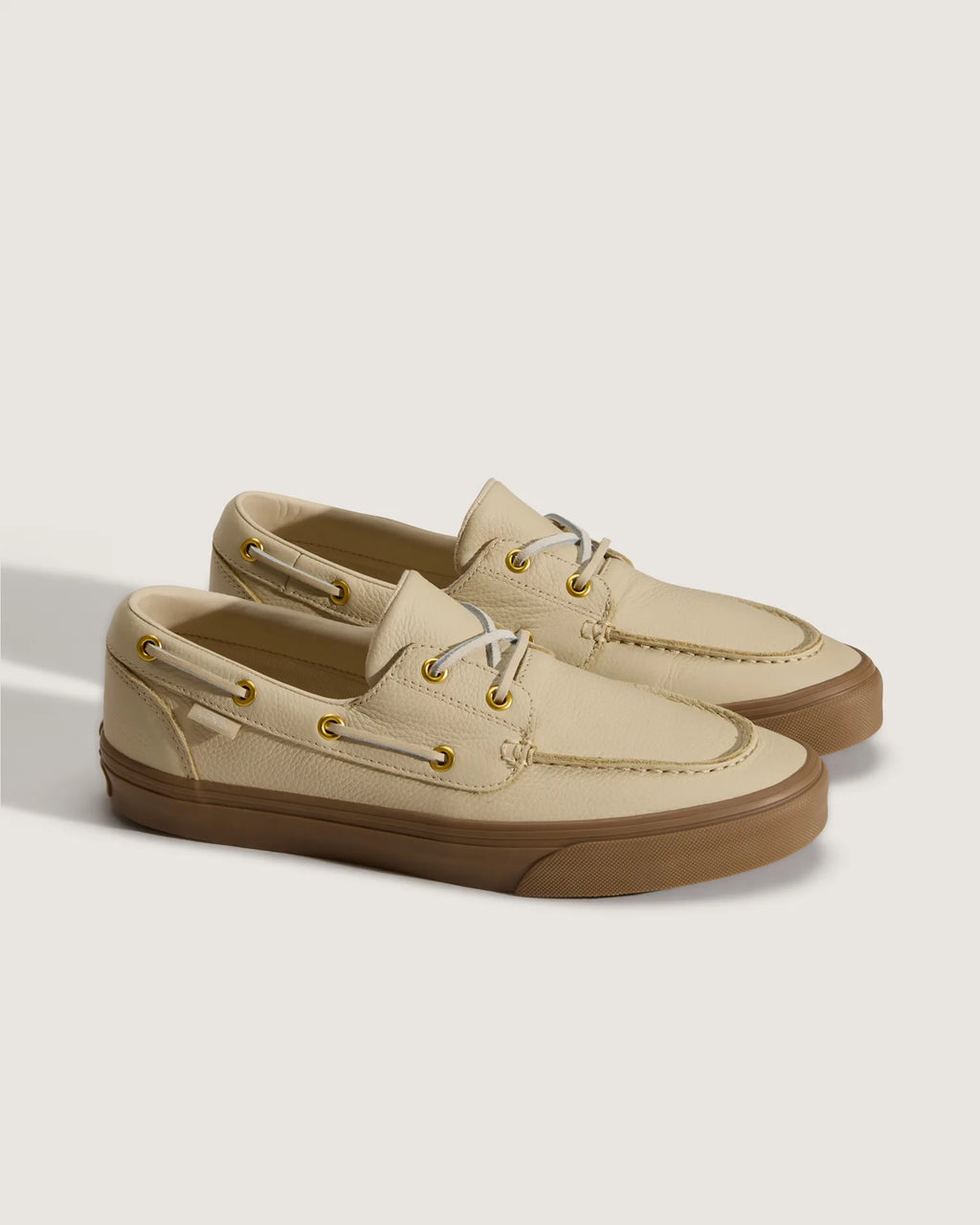 VANS 2-Eyelet Boat Shoe LEATHER Tan Cipő VN000Z11TAN1 - 3
