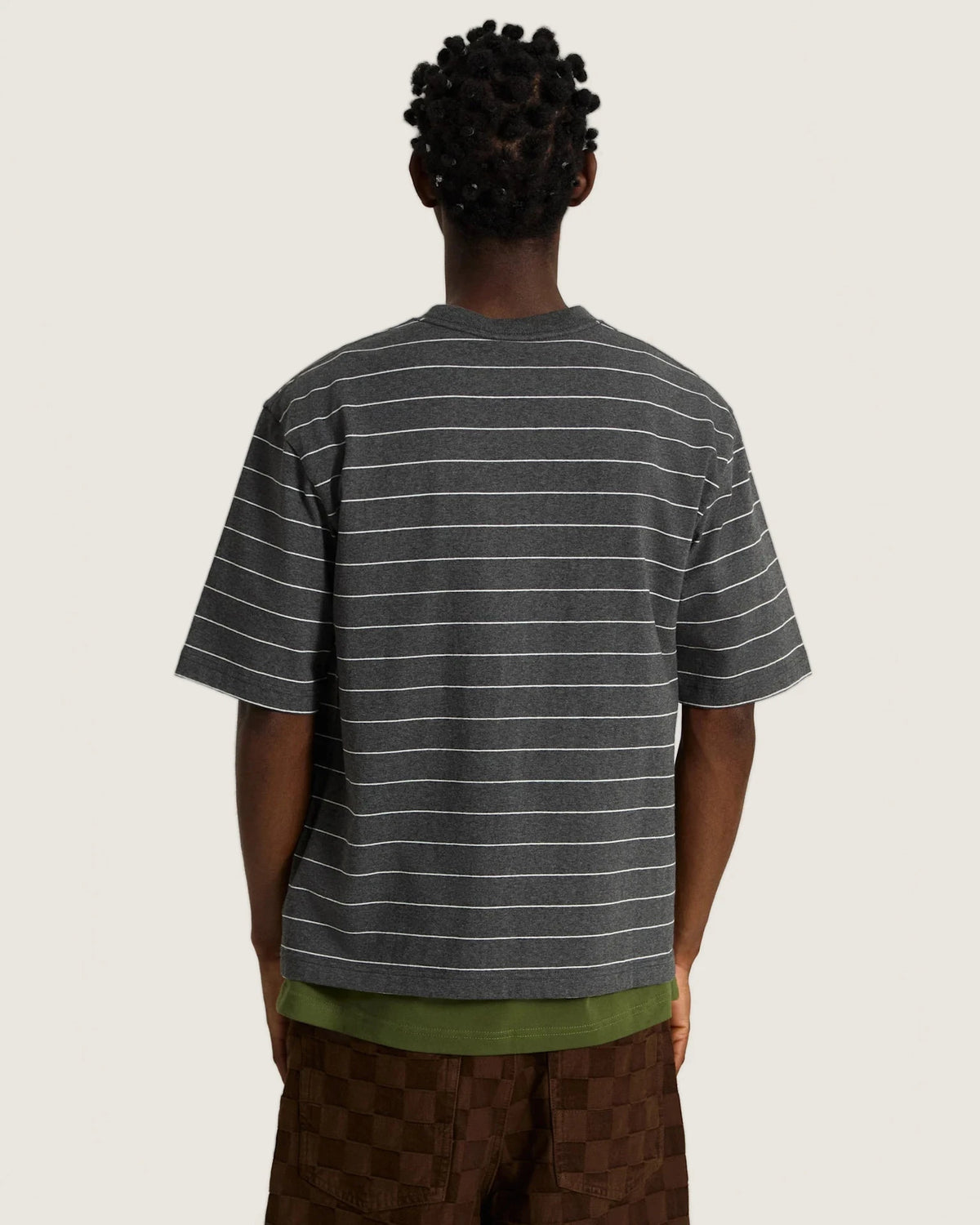 Vans Vans X Rowan Z Stripe SS Shirt Charcoal Textil VN000ZY3CHR1 - 4
