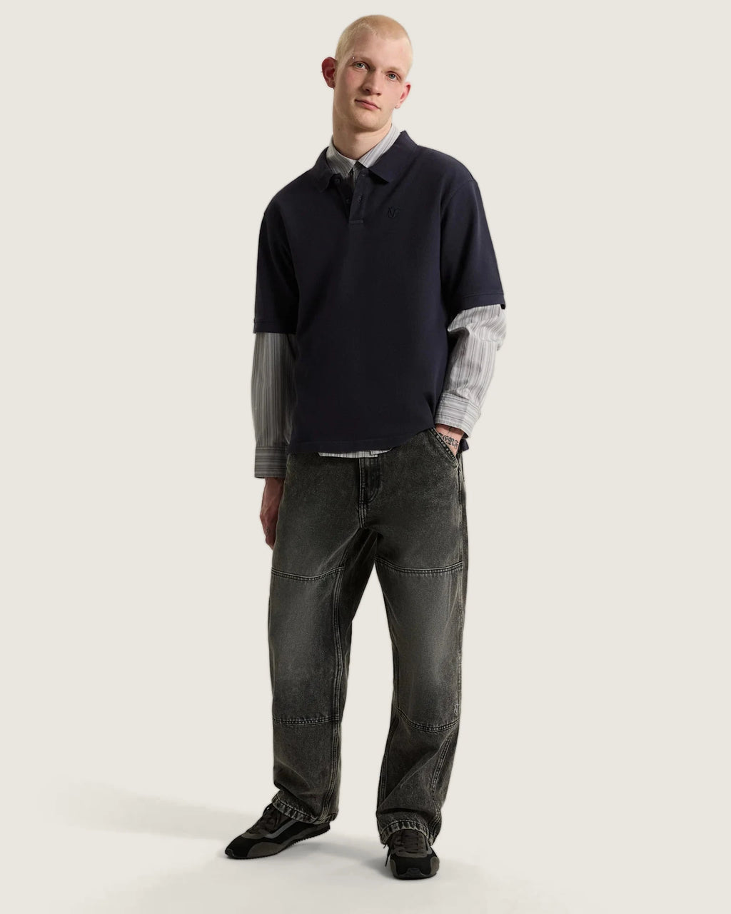 Vans Vans X Rowan Z Washed Polo PARISIAN NIGHT Textil VN000ZY4JDU1 - 5