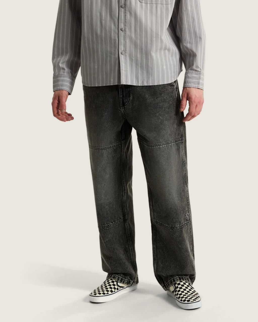 Vans Vans X Rowan Double Knee Jeans 2.0 Stonewash Black Textil VN000ZY6E901 - 3