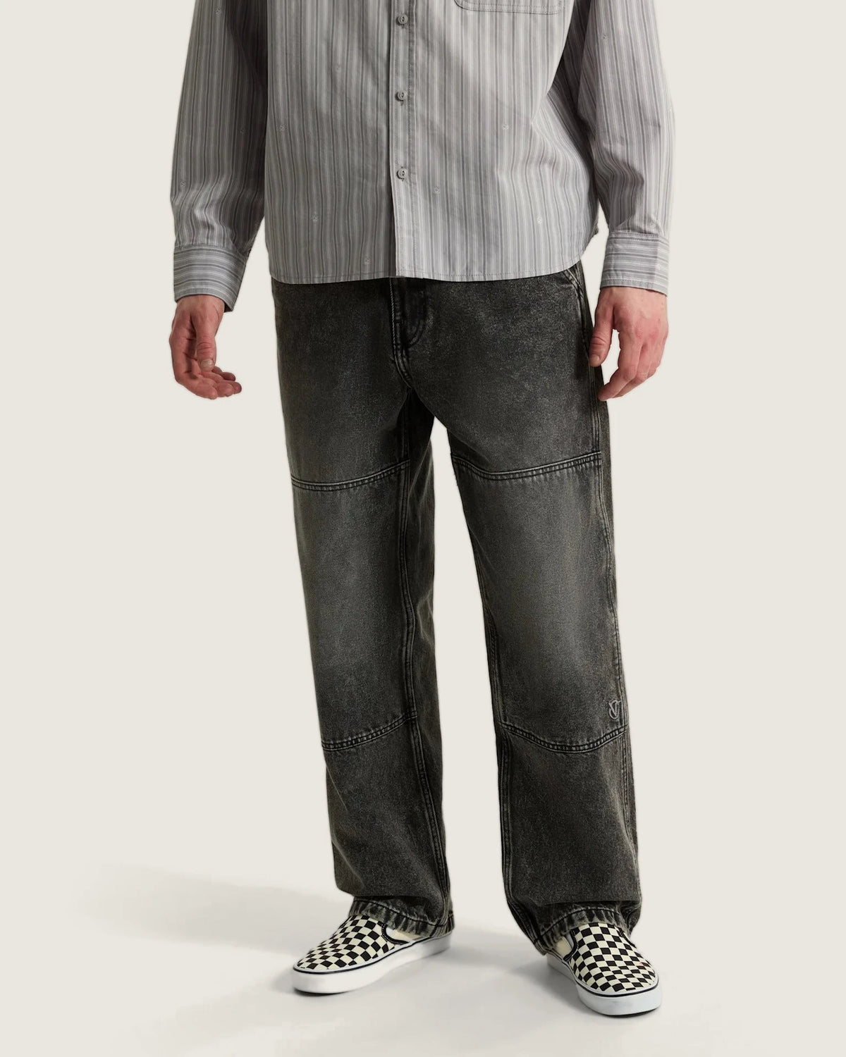 Vans Vans X Rowan Double Knee Jeans 2.0 Stonewash Black Textil VN000ZY6E901 - 3