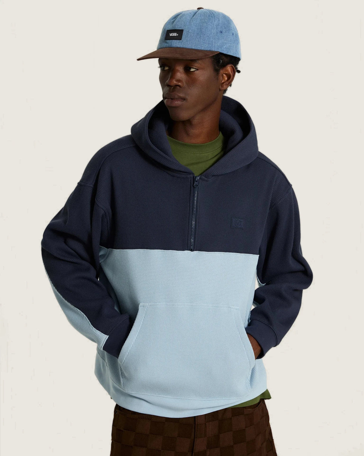 Vans Vans X Rowan Quarter Zip Hoodie PARISIAN NIGHT/ Textil VN000ZY77CA1 - 3