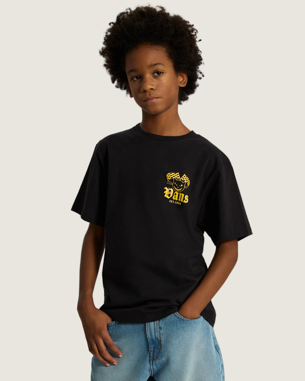 Vans Cat Club SS Tee Black Textil VN001046BLK1 - 3