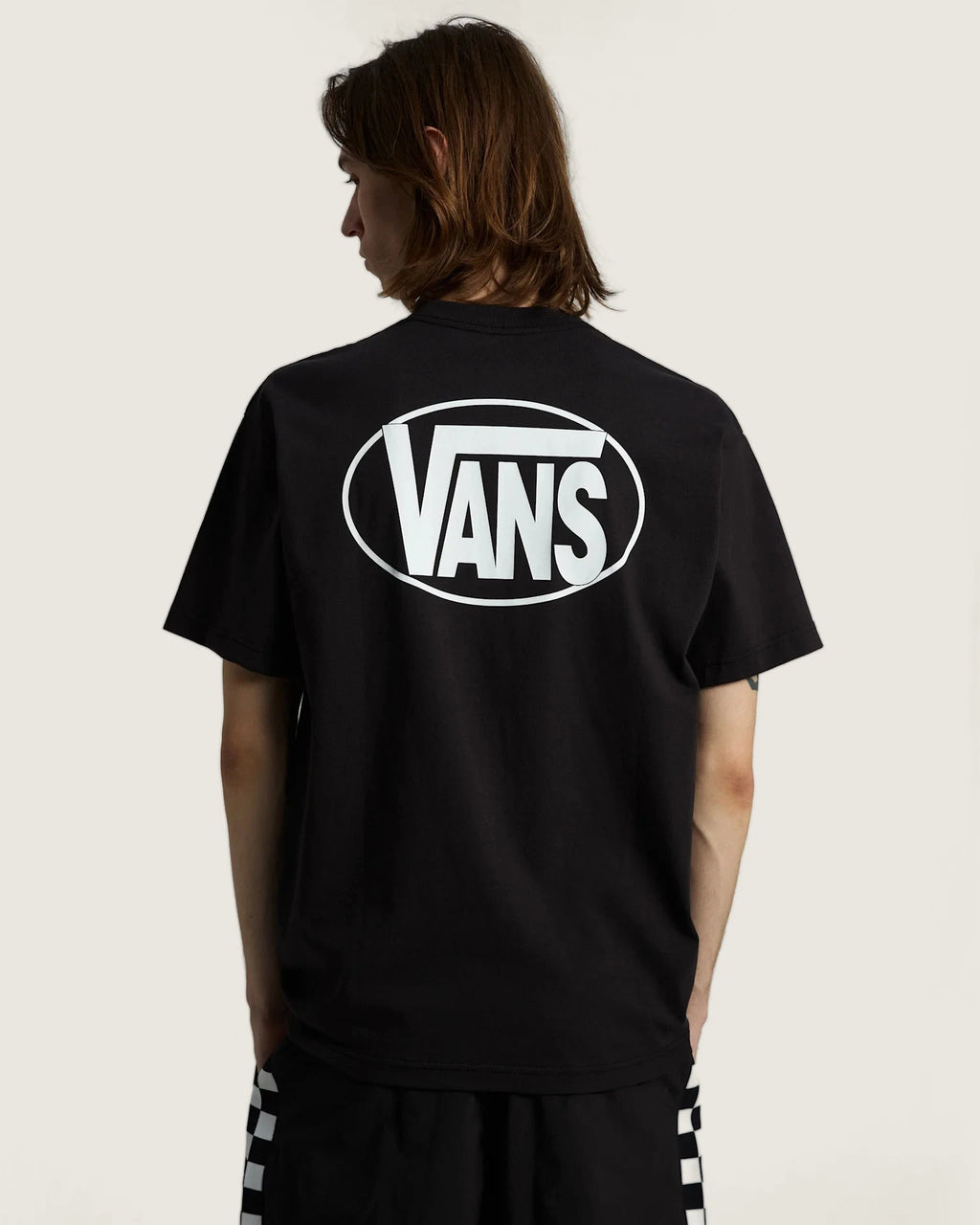 Vans Oval Logo Loose SS Tee Black Textil VN0010FEBLK1 - 4