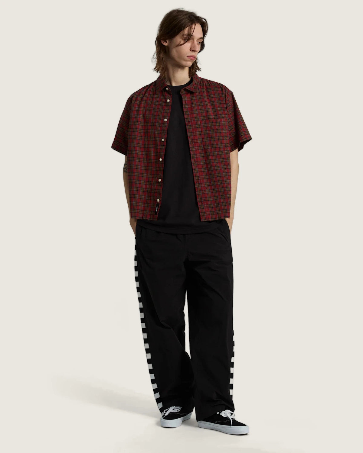Vans Oval Logo Loose SS Tee Black Textil VN0010FEBLK1 - 5
