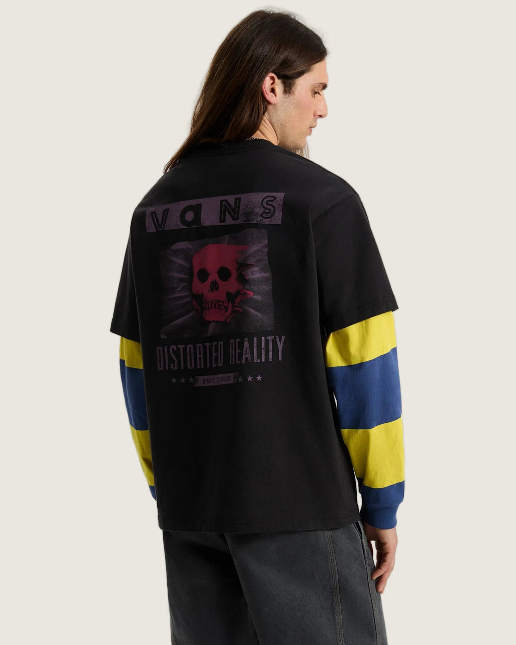 Vans Distorted Reality SS Tee Black Textil VN0010FQBLK1 - 4