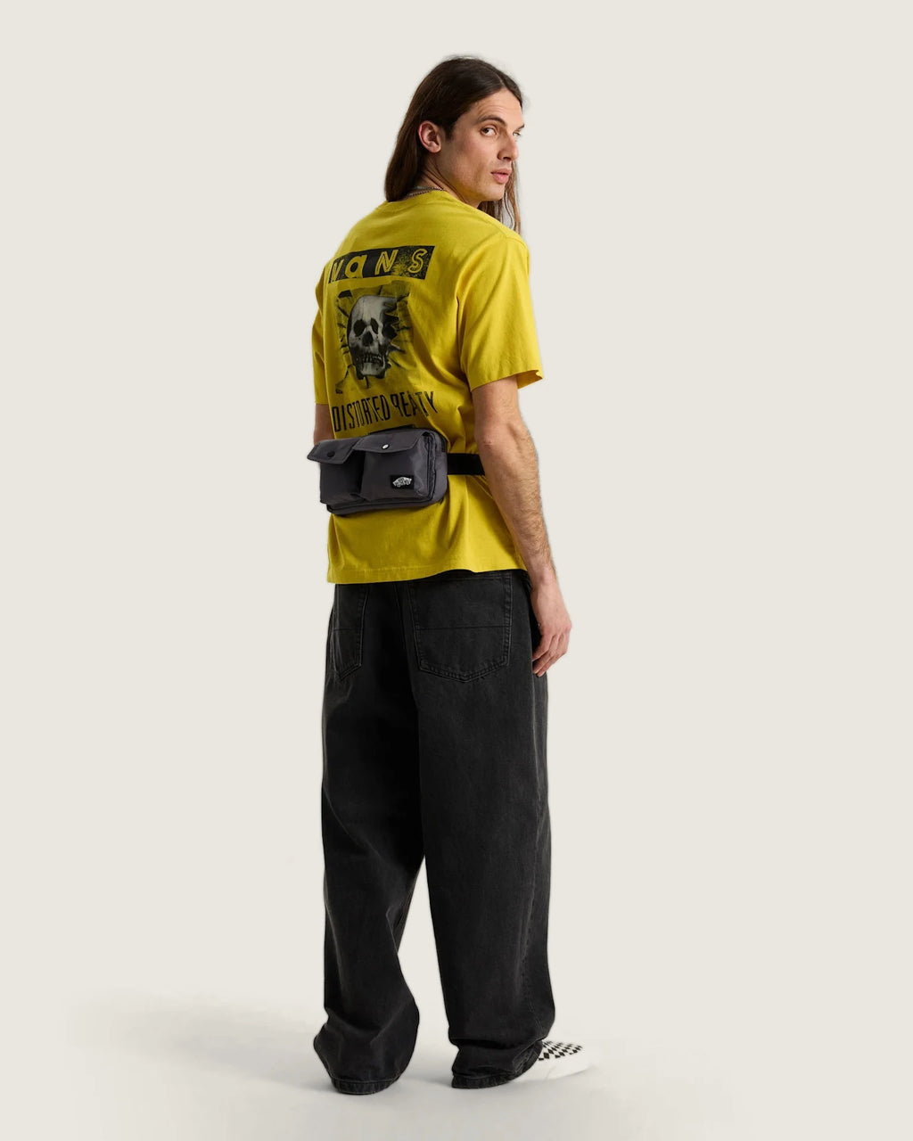 Vans Distorted Reality SS Tee Dusty Gold Textil VN0010FQGRV1 - 5