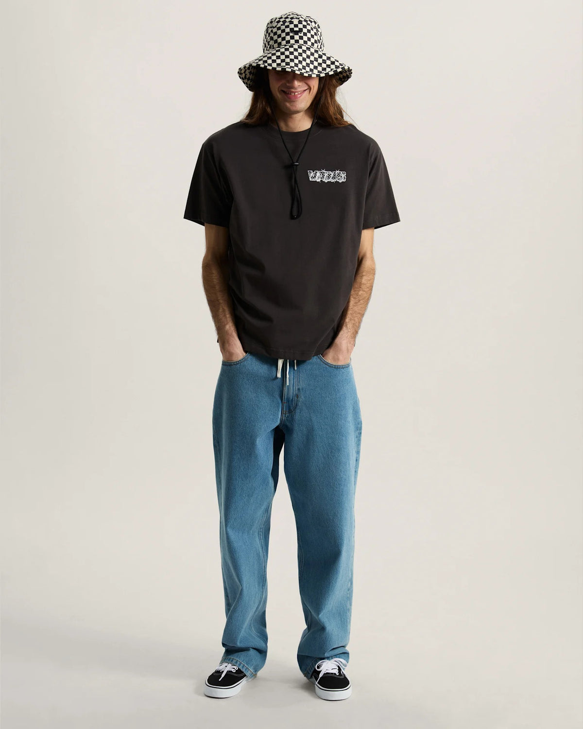VANS Barbed Wrap SS Tee Faded Black Póló VN0010G1EMV1 - 4