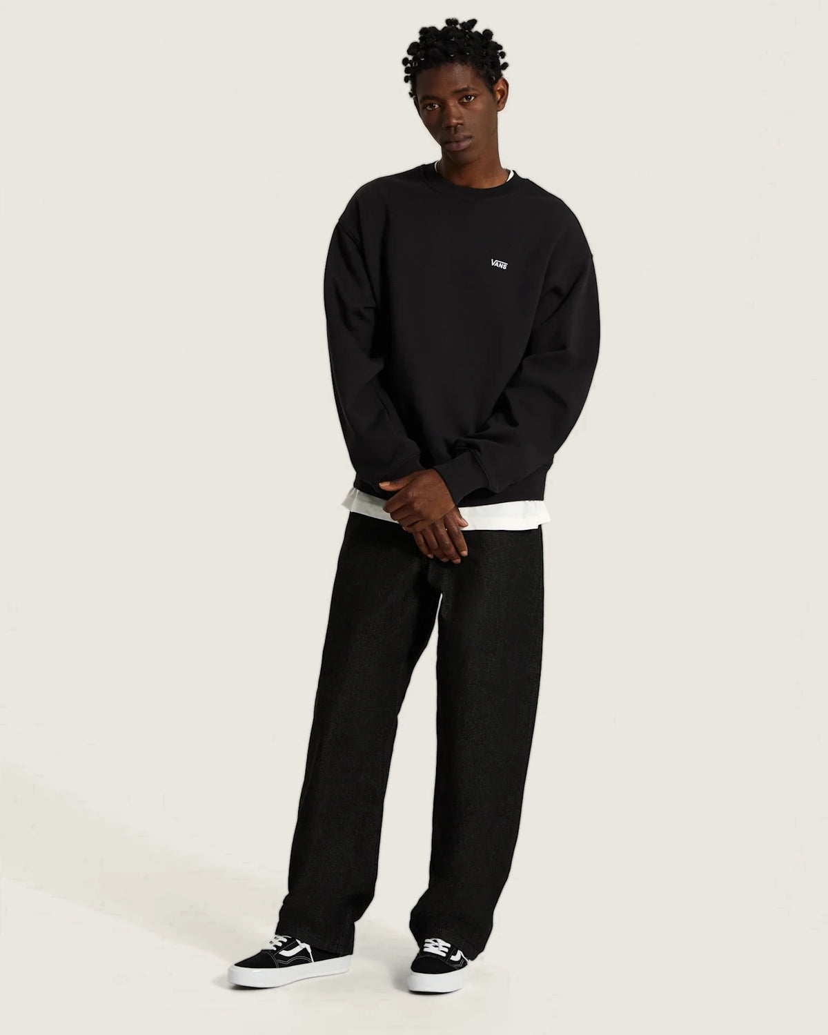 Vans Left Chest II Crew Black Textil VN0010G7BLK1 - 6