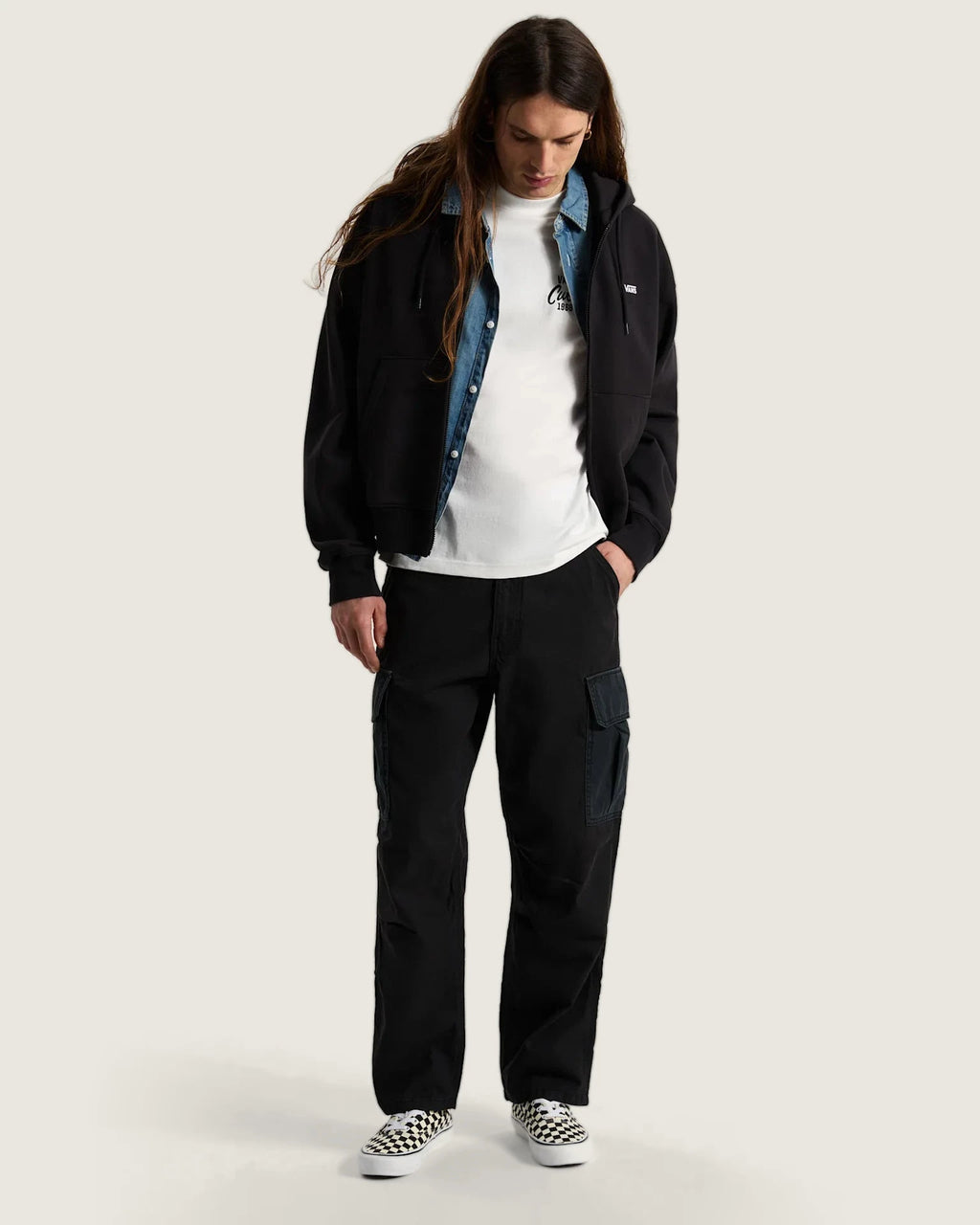 Vans Left Chest Full Zip Black Textil VN0010GGBLK1 - 6