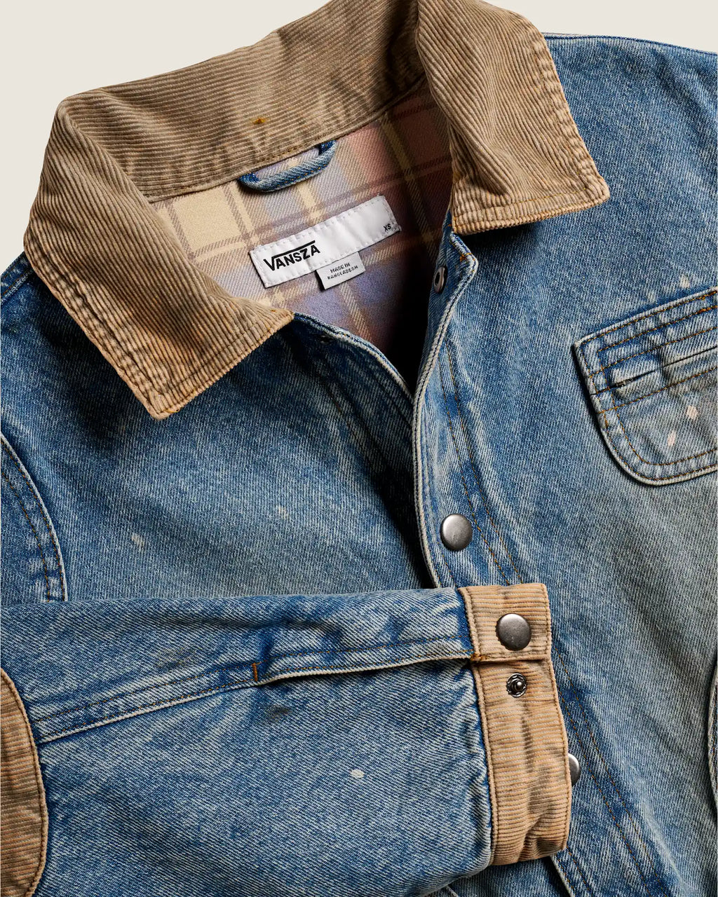 Vans VANSZA Denim Hunting Jacket LIGHT STONEWASH Textil VN0012K4TTJ1 - 3