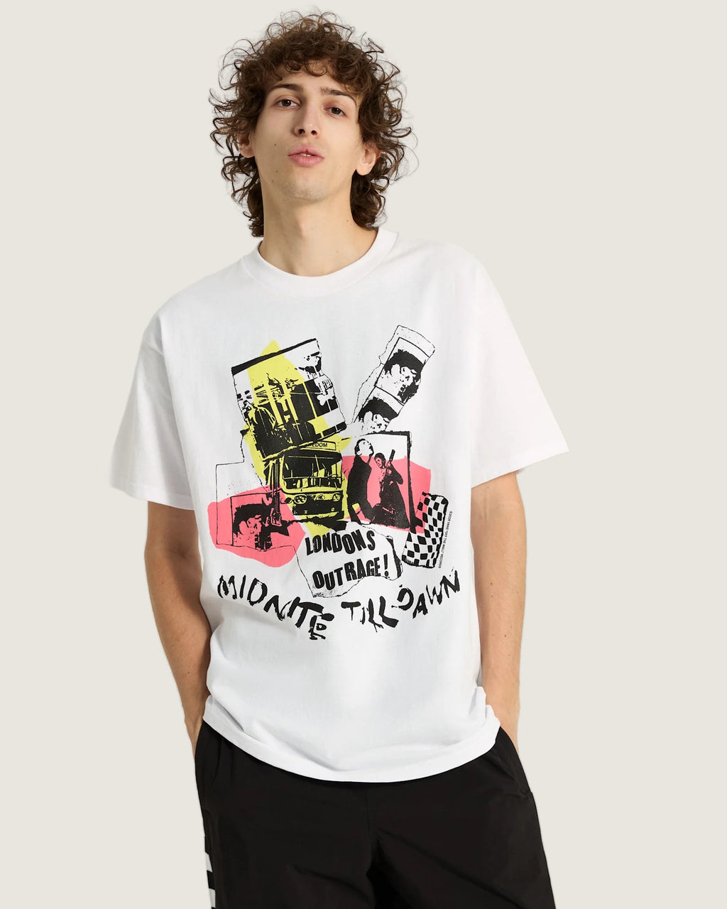 Vans Sex Pistols London's Outrage SS Tee White Textil VN00134TWHT1 - 3