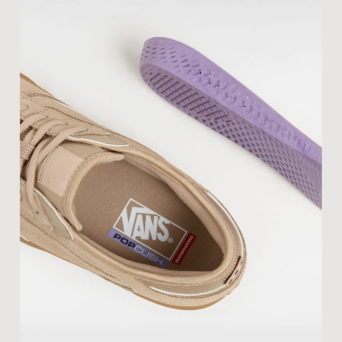 VANS Skate Rowley SUEDE TAN/GUM Cipő kép 5