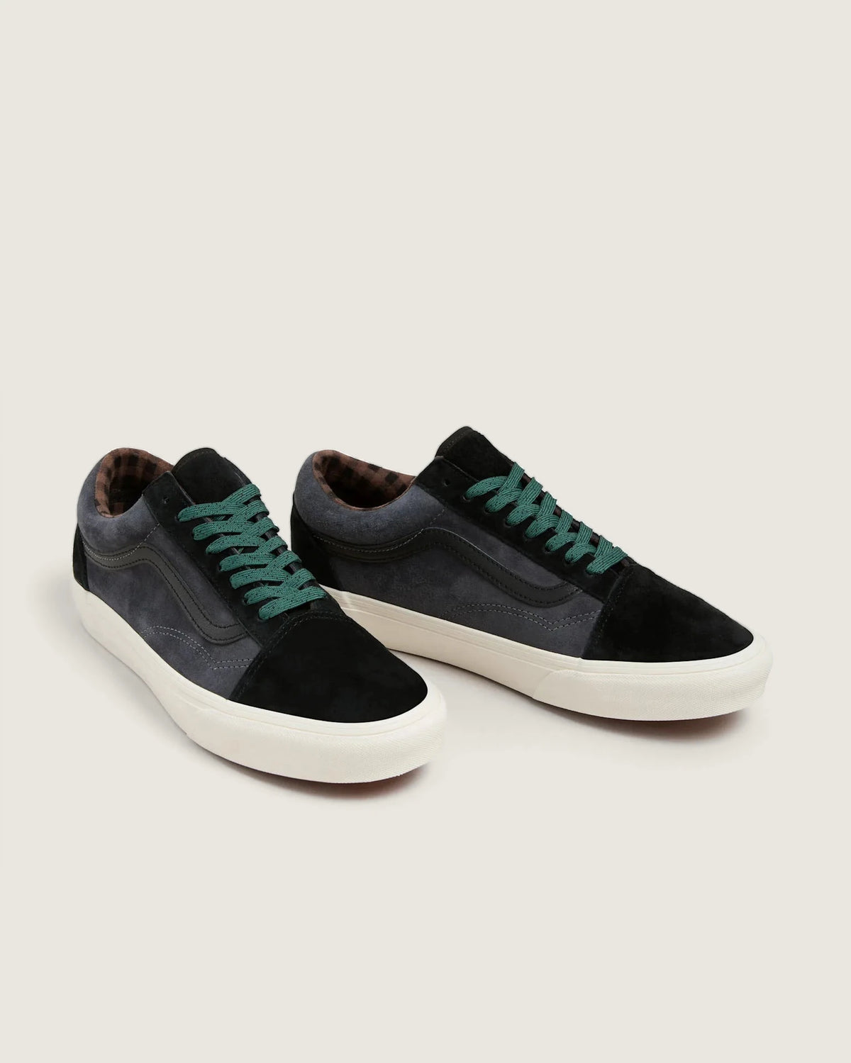 VANS Old Skool PIG SUEDE PLAID GRAY/BLACK VN0A2Z422391M - 2
