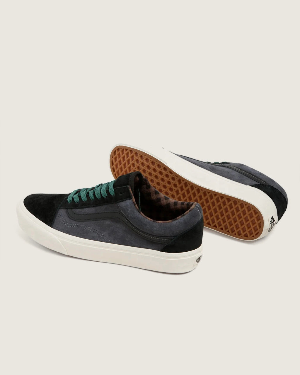 VANS Old Skool PIG SUEDE PLAID GRAY/BLACK VN0A2Z422391M - 3
