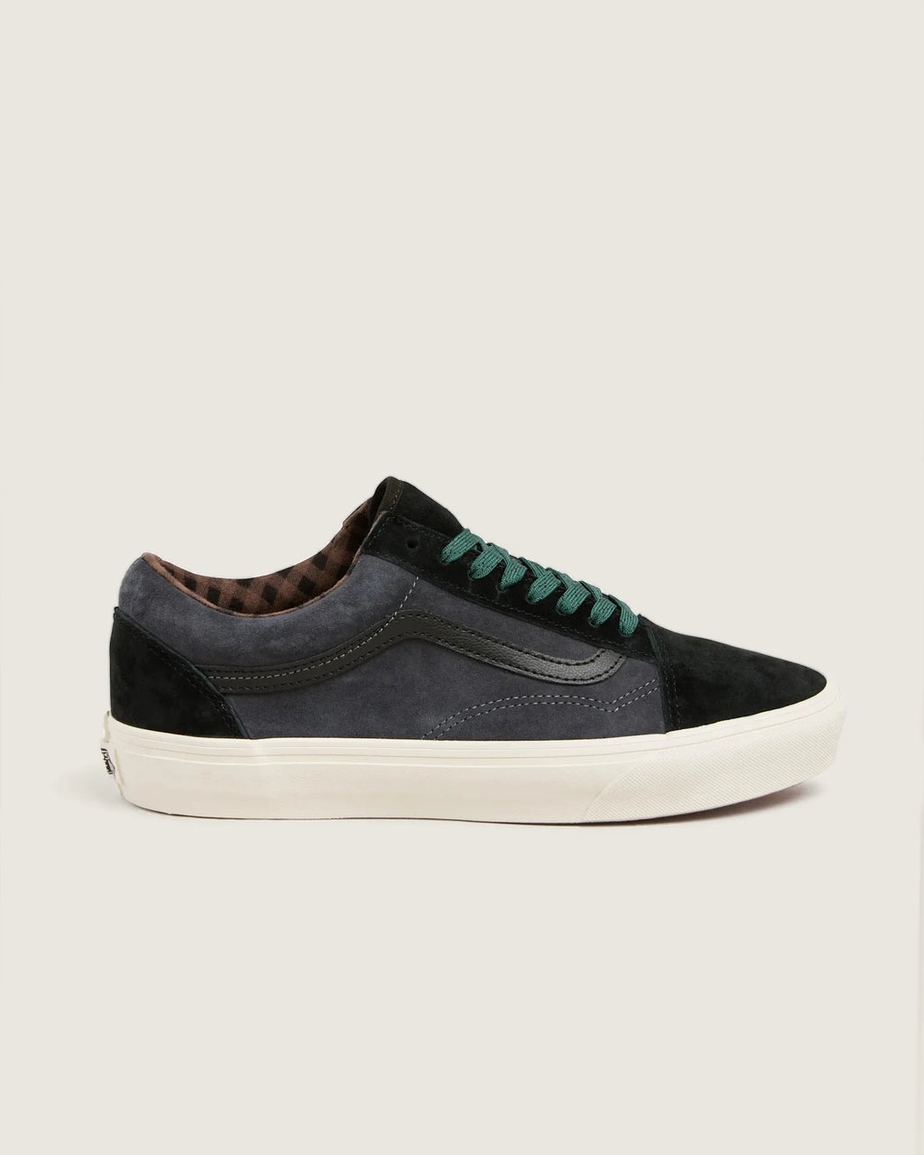 VANS Old Skool PIG SUEDE PLAID GRAY/BLACK VN0A2Z422391M - 1
