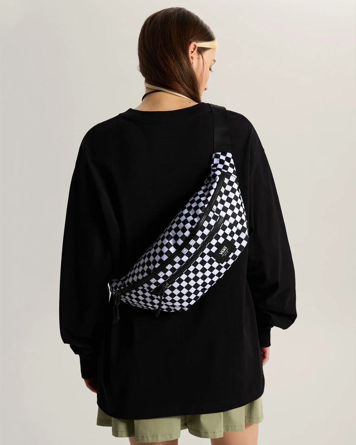 VANS Ward Cross Body Pack Black/White Check Övtáska VN0A2ZXXHU01 - 4