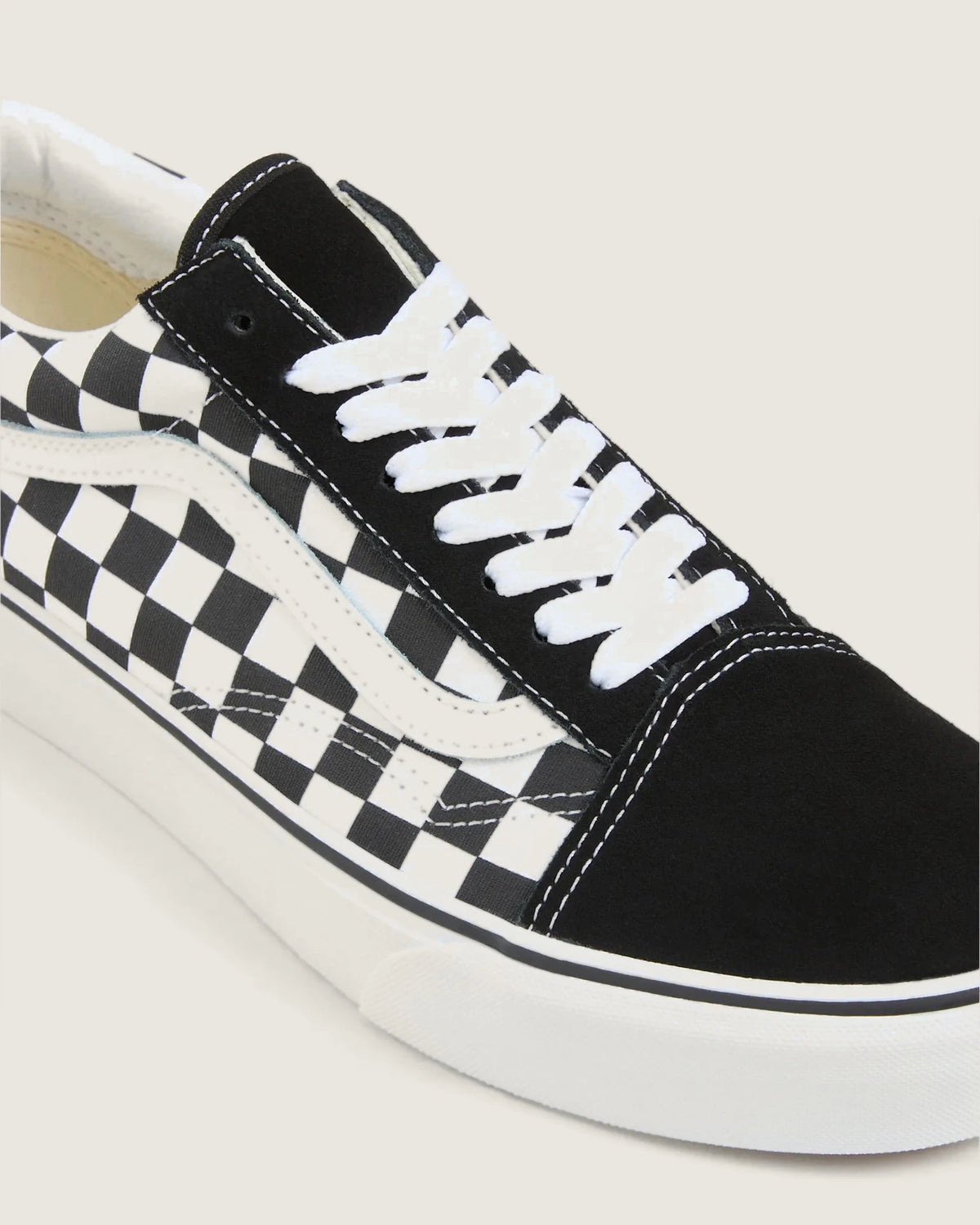 VANS UA Old Skool Platform (CHECKERBOARD) BLK/TR WHT Cipő kép 4