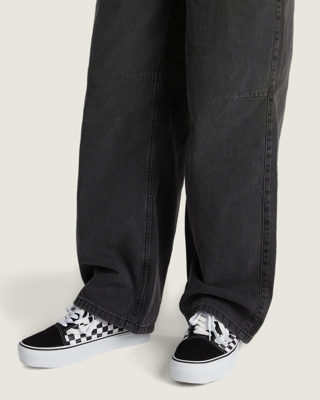 VANS UA Old Skool Platform (CHECKERBOARD) BLK/TR WHT Cipő kép 5