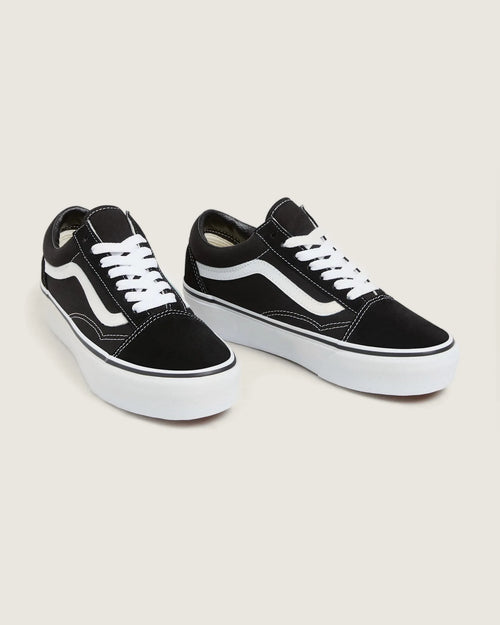 VANS UA Old Skool Platform Black/White kép 2