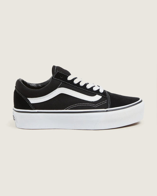 VANS UA Old Skool Platform Black/White kép 1
