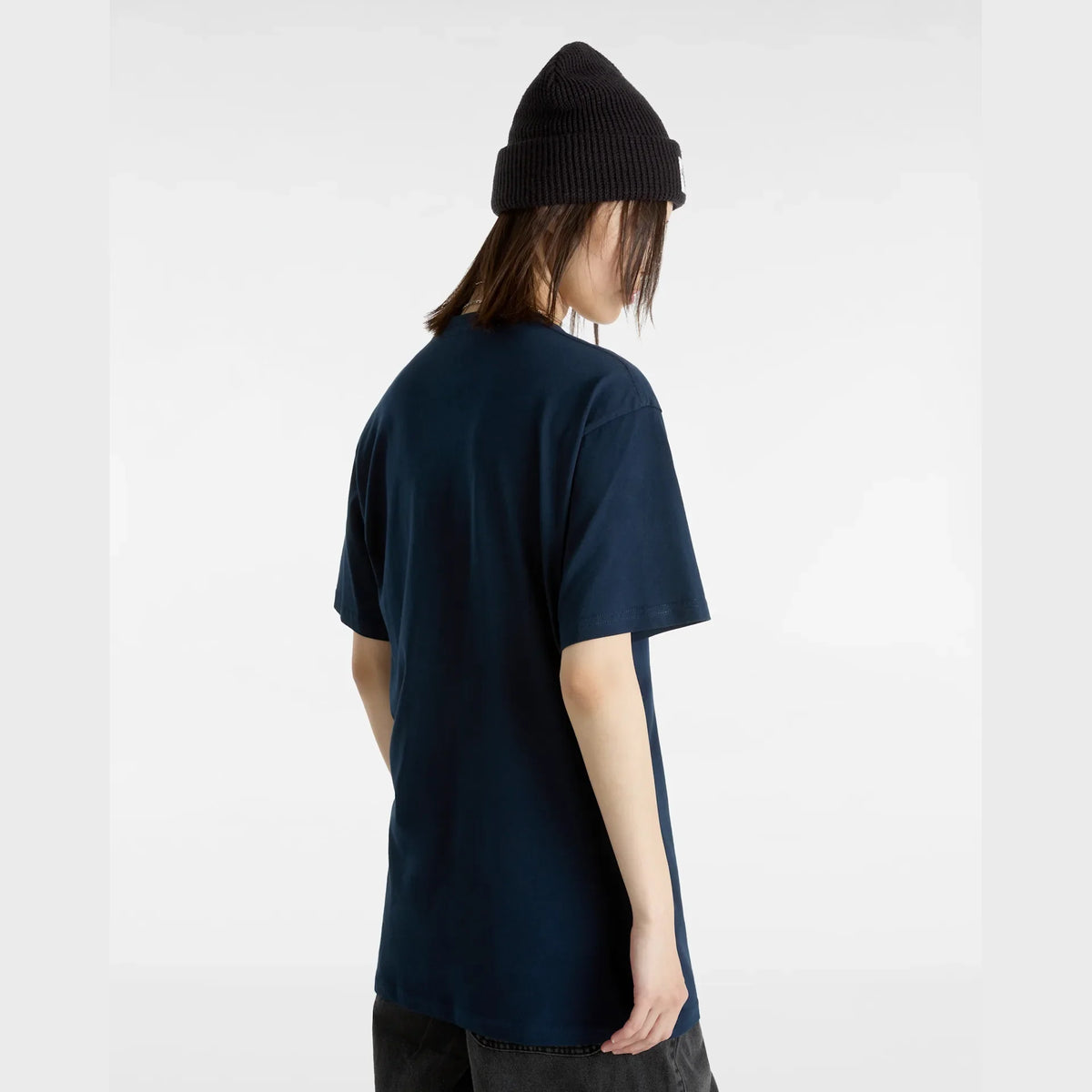 VANS LEFT CHEST LOGO TEE Navy/White Póló kép 8