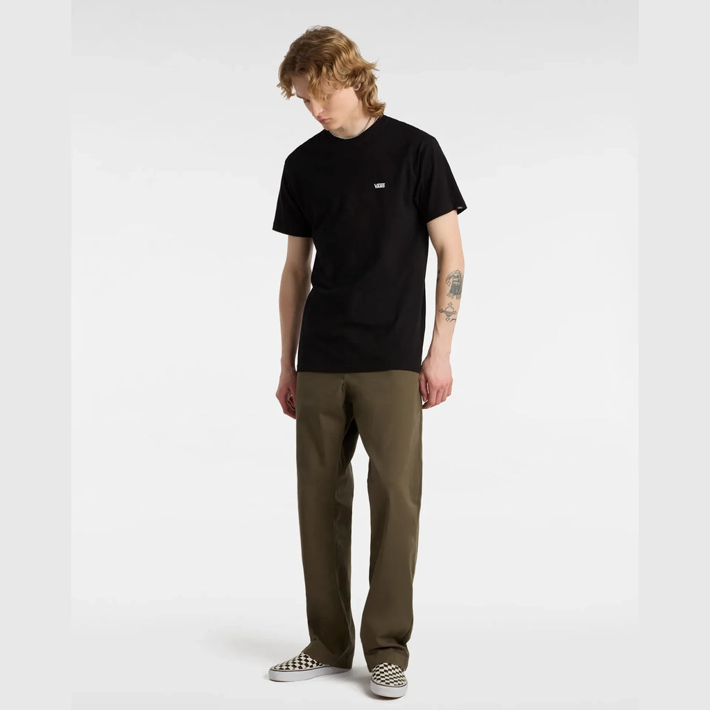 VANS LEFT CHEST LOGO TEE Black/White Póló kép 3