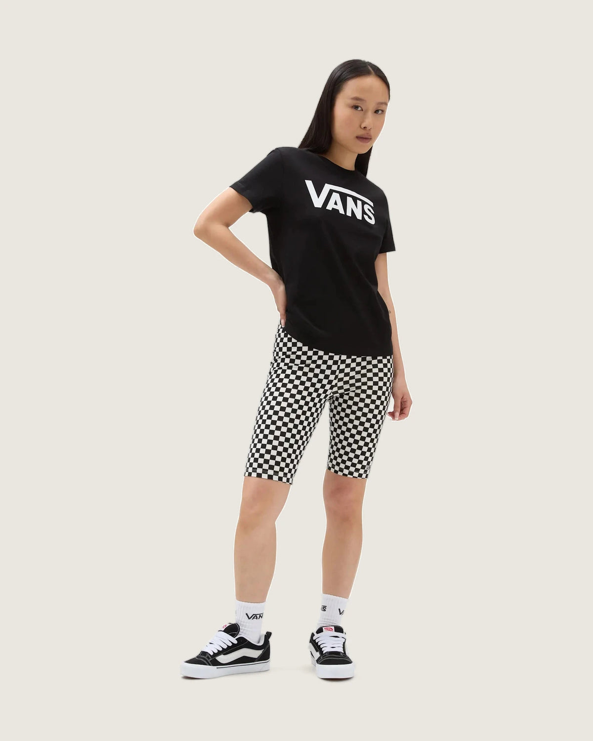 VANS Flying V Crew Tee FLYING V Black kép 2