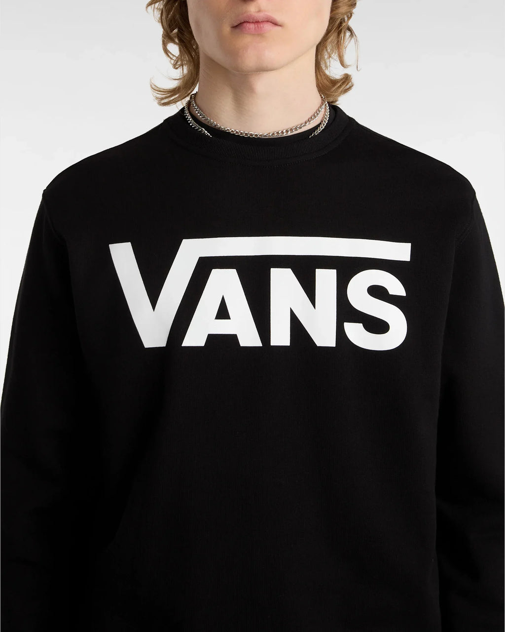 VANS MN VANS CLASSIC CREW II Black/White kép 7