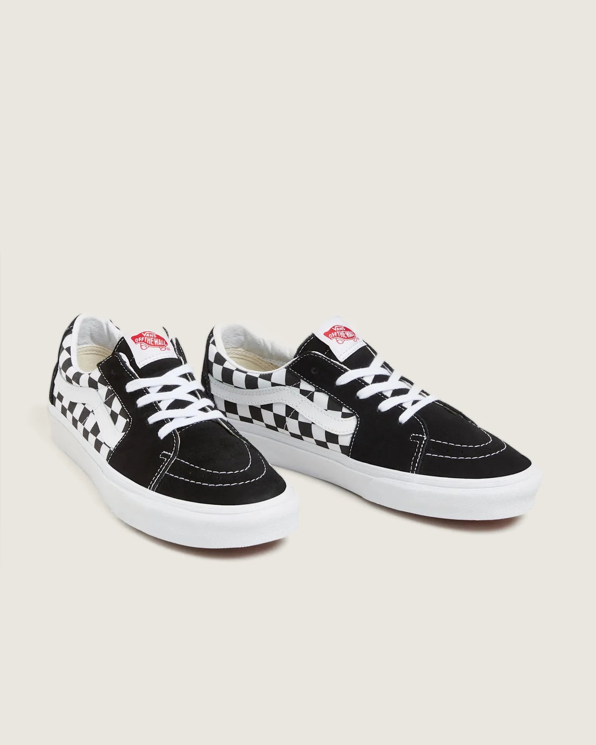 VANS SK8-Low (CANVAS/SUEDE)BLKCHCKRBRD Cipő VN0A4UUK4W71M - 2