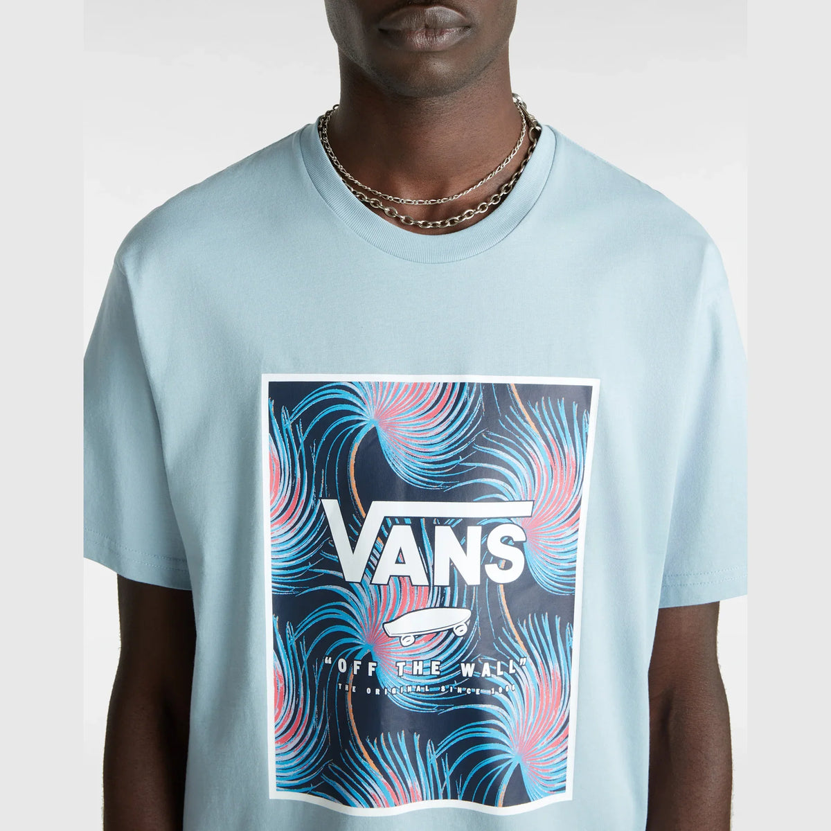 VANS MN CLASSIC PRINT BOX DUSTY BLUE/WHITE kép 6