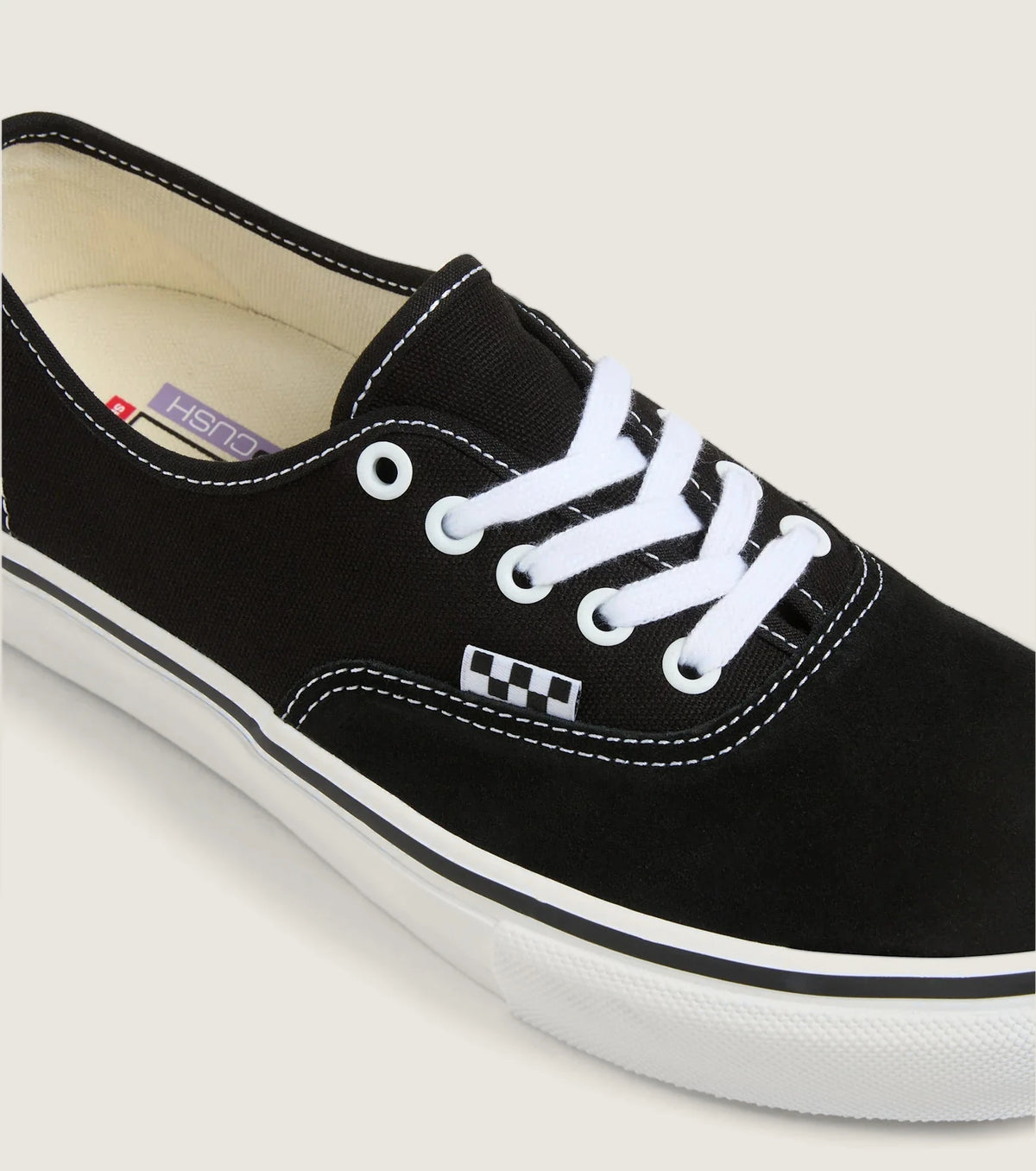 VANS Skate Authentic Black/White Cipő kép 4