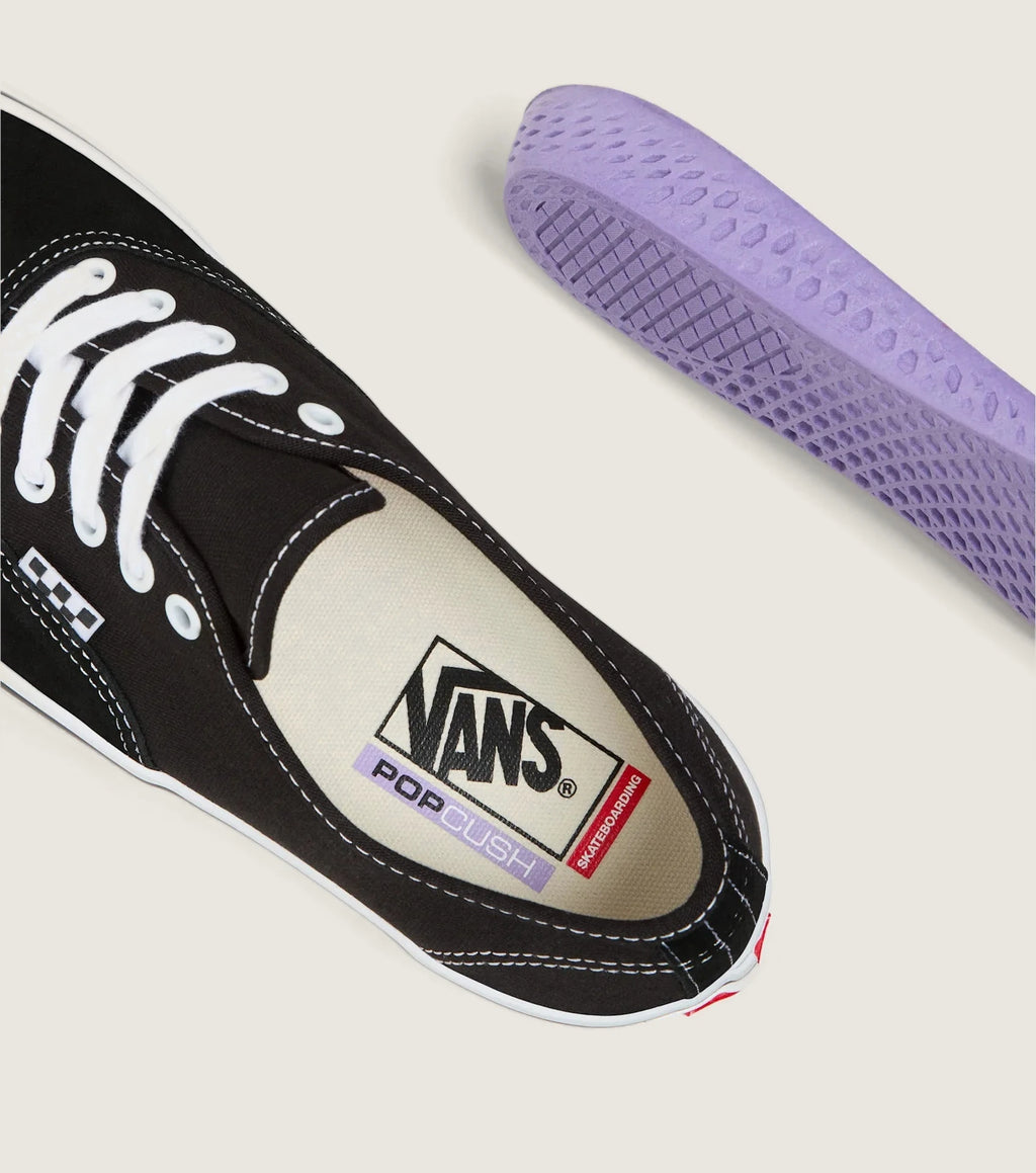 VANS Skate Authentic Black/White Cipő kép 7
