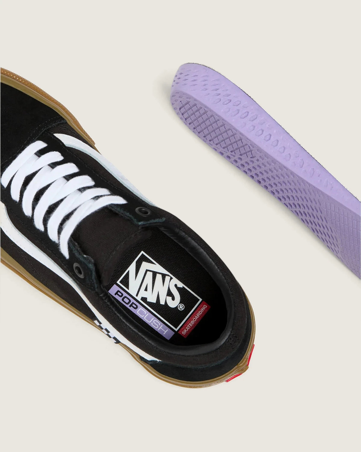 VANS Skate Old Skool Black/Gum Cipő kép 7