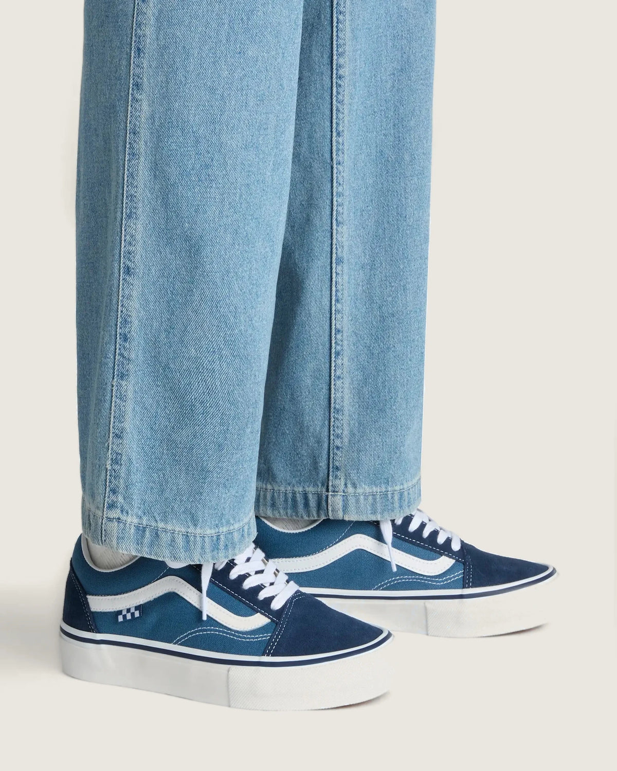 VANS Skate Old Skool Navy/White Cipő kép 5