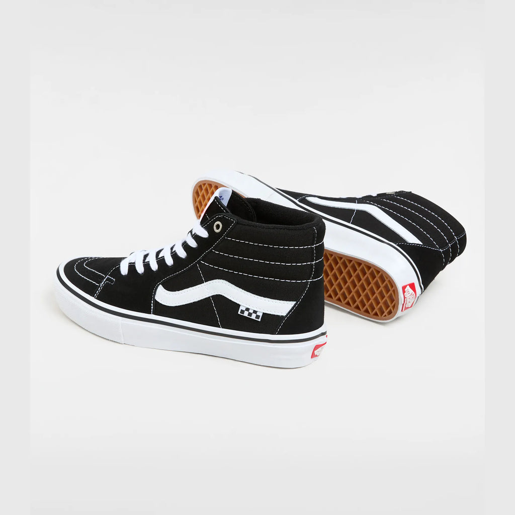 VANS Skate SK8-Hi Black/White Cipő kép 3