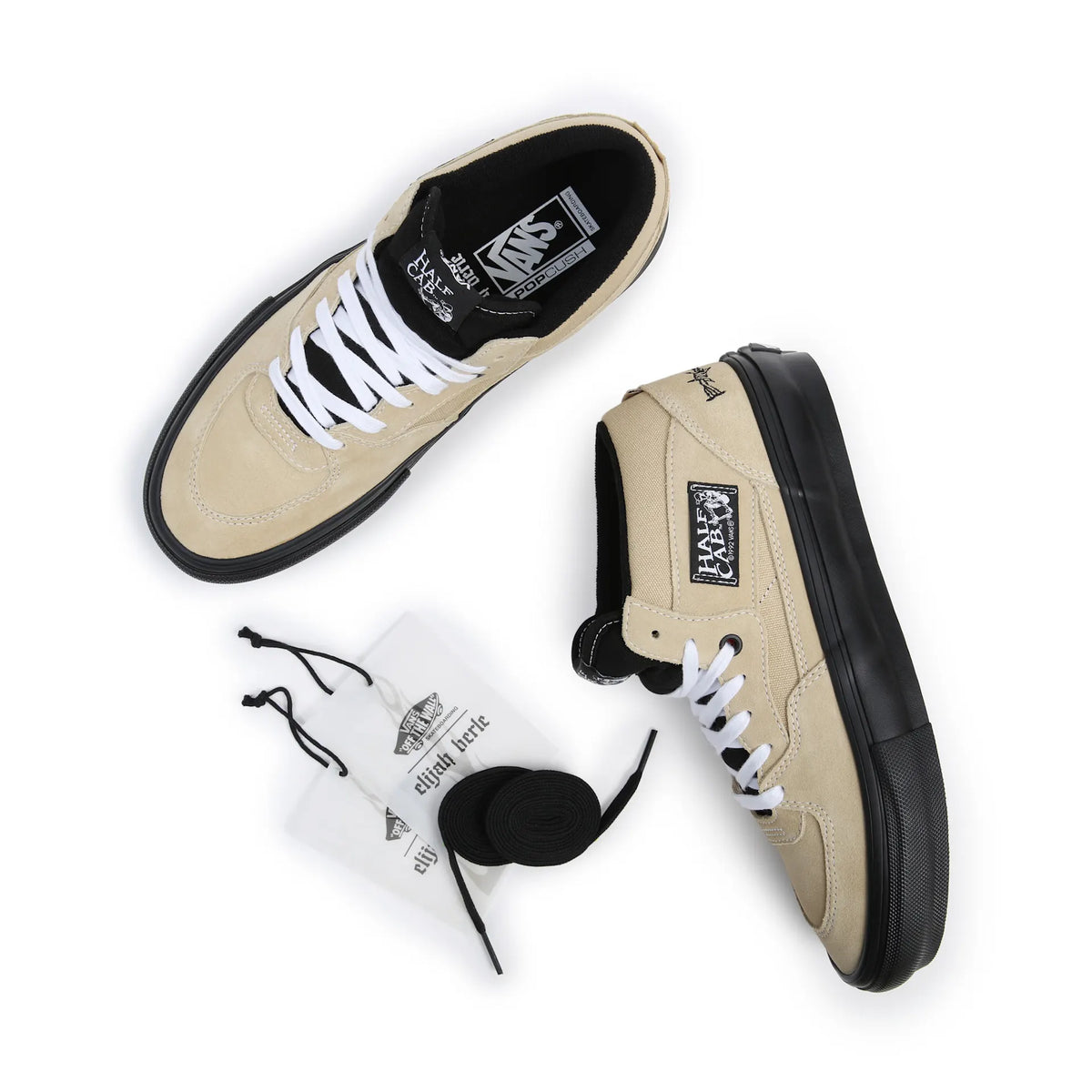 VANS Skate Half Cab ELIJAH BERLE KHAKI/BLACK Cipő kép 2