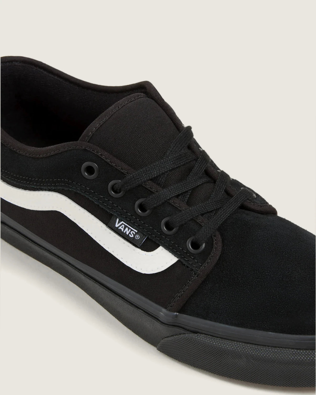 VANS MN Chukka Low Sidestripe BLACK/BLACK/WHITE kép 4
