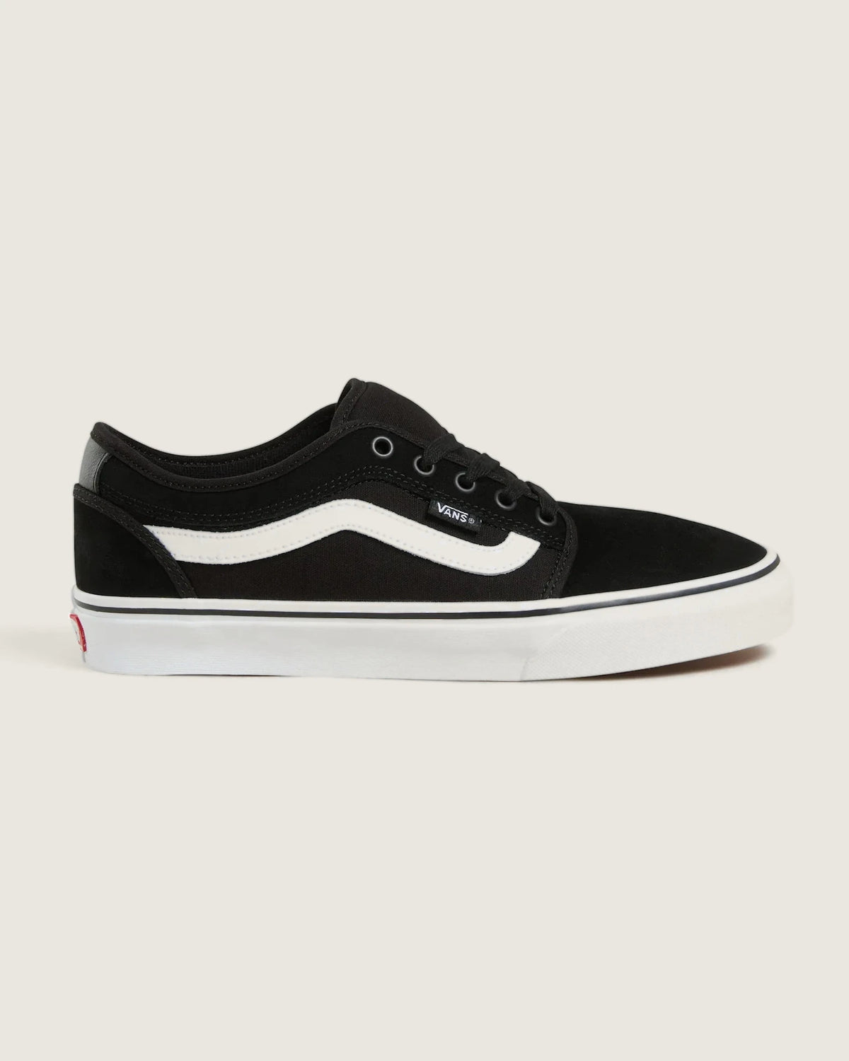 VANS Skate Chukka Low Sidestripe BLACK/WHITE Cipő kép 1