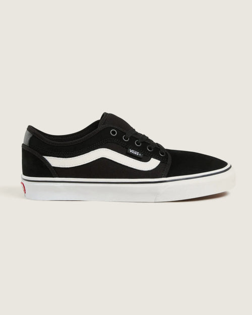 VANS Skate Chukka Low Sidestripe BLACK/WHITE Cipő kép 1