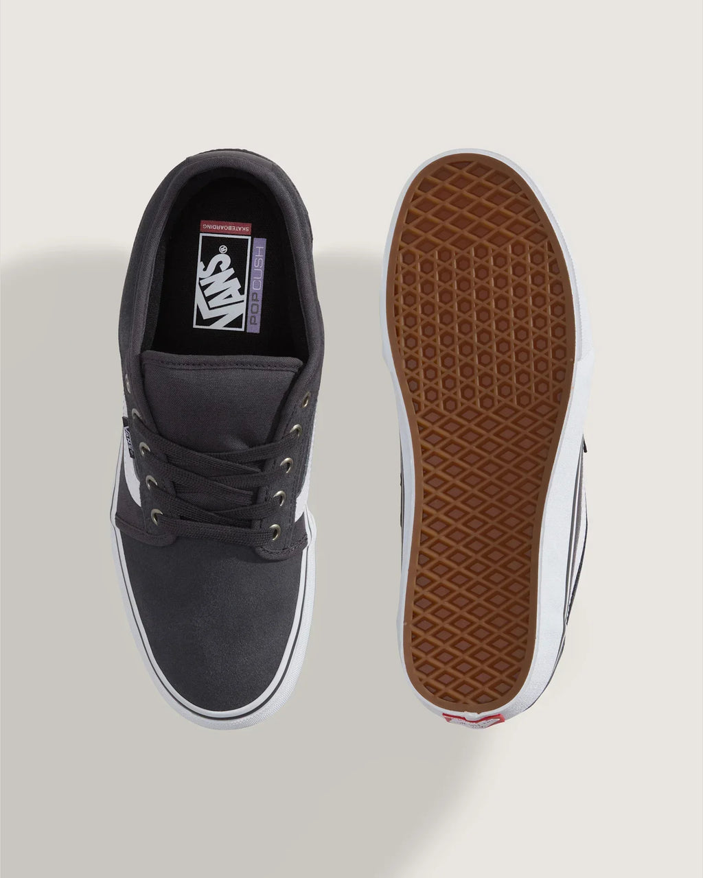 Vans Skate Chukka Low Sidestripe Charcoal/White Cipő VN0A5KQZZ051 - 3